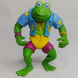 Vintage 1989 Teenage Mutant Ninja Turtles Genghis Frog Retro TMNT Playmates Toys